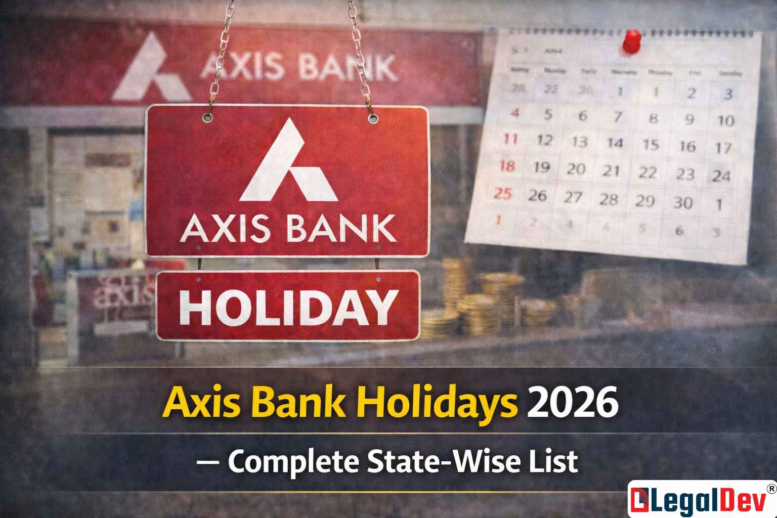 Axis Bank Holidays 2026